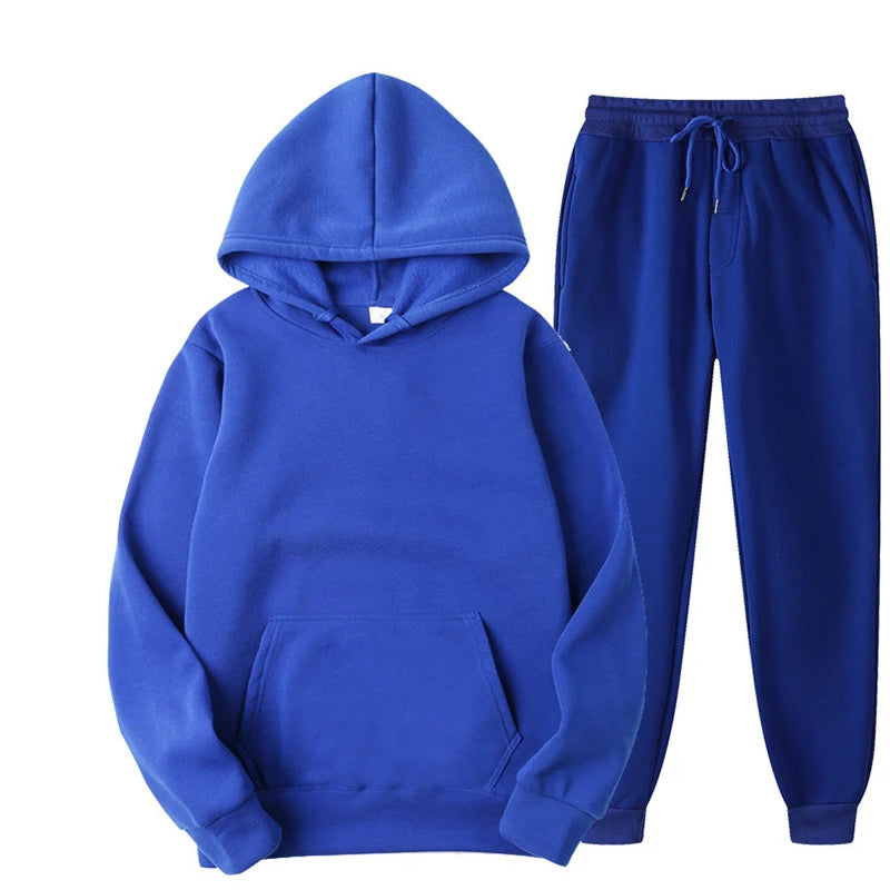 Ultimate Comfort: Men and Women Cozy Tracksuit Set for Active Lifestyles