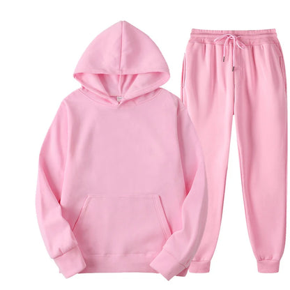 Ultimate Comfort: Men and Women Cozy Tracksuit Set for Active Lifestyles