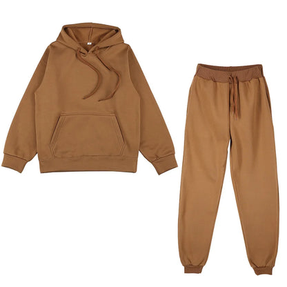 Ultimate Comfort: Men and Women Cozy Tracksuit Set for Active Lifestyles