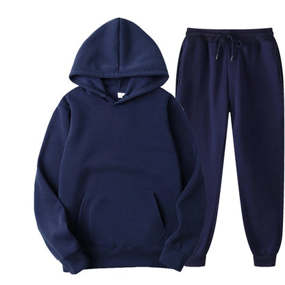 Ultimate Comfort: Men and Women Cozy Tracksuit Set for Active Lifestyles