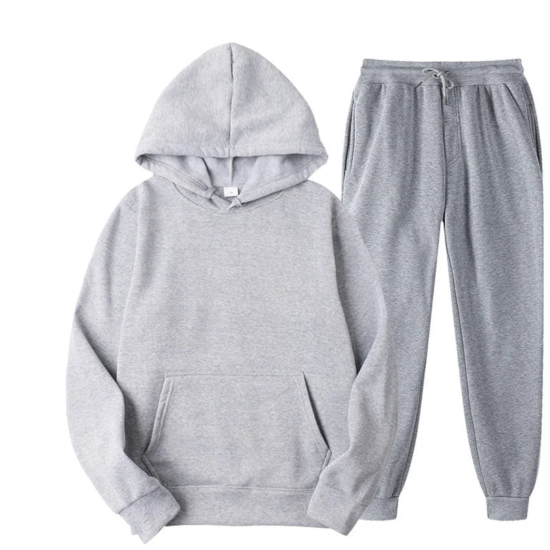 Ultimate Comfort: Men and Women Cozy Tracksuit Set for Active Lifestyles
