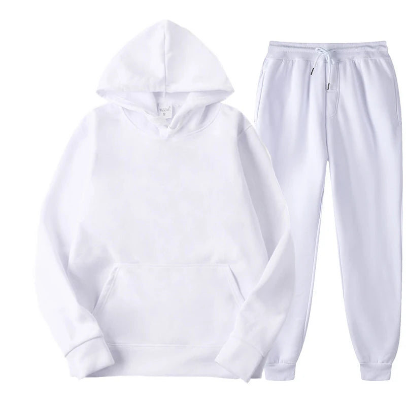 Ultimate Comfort: Men and Women Cozy Tracksuit Set for Active Lifestyles