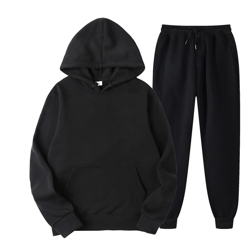 Ultimate Comfort: Men and Women Cozy Tracksuit Set for Active Lifestyles