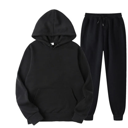 Ultimate Comfort: Men and Women Cozy Tracksuit Set for Active Lifestyles