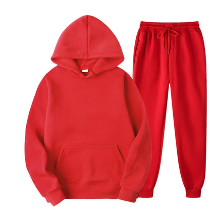 Ultimate Comfort: Men and Women Cozy Tracksuit Set for Active Lifestyles